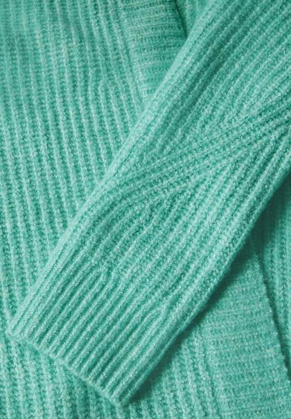 Struktur-Cardigan aventurine green melange
