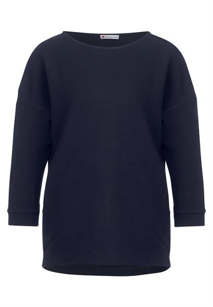 Struktur Mix Shirt deep blue