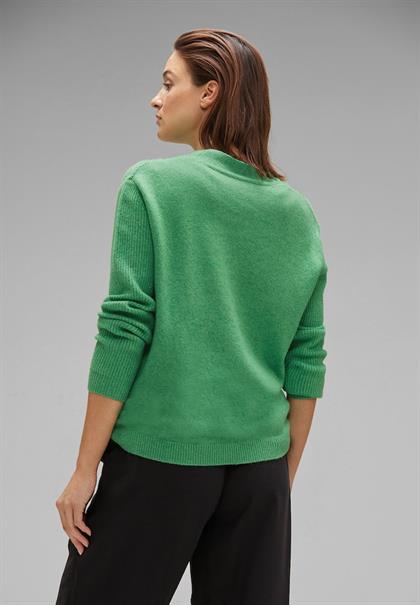 Struktur Pullover fresh gentle green melange