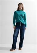 Struktur Pullover frosted aqua blue