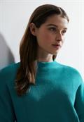 Struktur Pullover frosted aqua blue