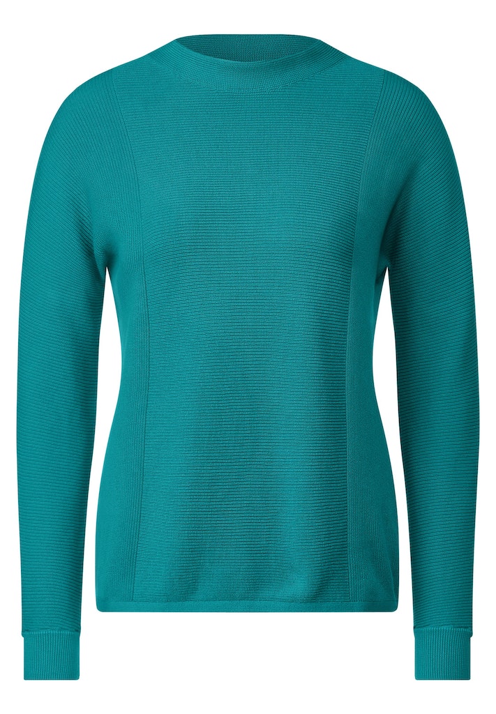 Cecil Damen Pullover Struktur Pullover mineral grey melange bequem online  kaufen bei | Basic-Shirts