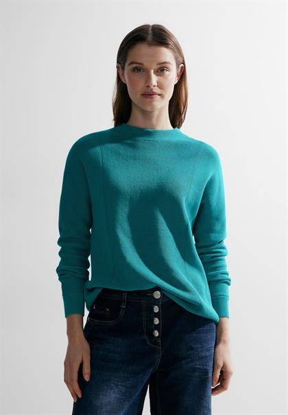 Struktur Pullover frosted aqua blue