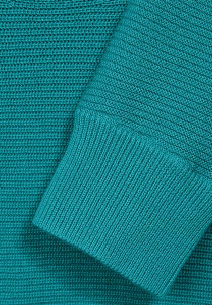 Struktur Pullover frosted aqua blue