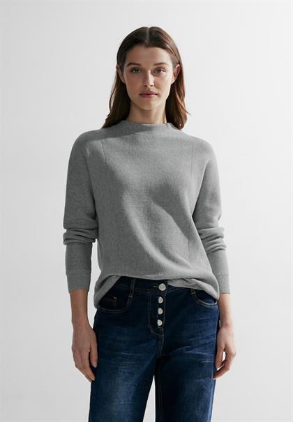 Struktur Pullover mineral grey melange