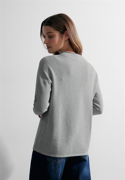 Struktur Pullover mineral grey melange