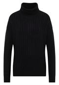 Struktur Rollkragenpullover black