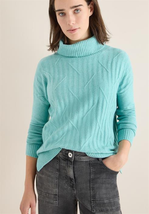 struktur-rollkragenpullover-foam-blue-melange