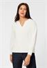 Struktur Shirt in Langarm off white