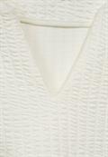Struktur Shirt in Langarm off white