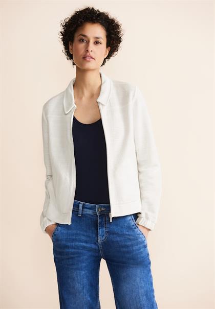 Struktur Shirtjacke off white