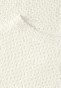 Struktur-T-Shirt vanilla white