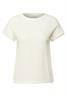 Struktur-T-Shirt vanilla white