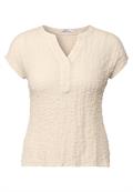 Strukturbluse light beige