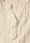 Strukturbluse light beige