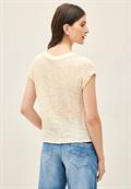 Strukturbluse light beige