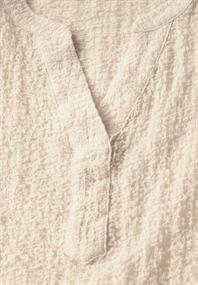 Strukturbluse light beige