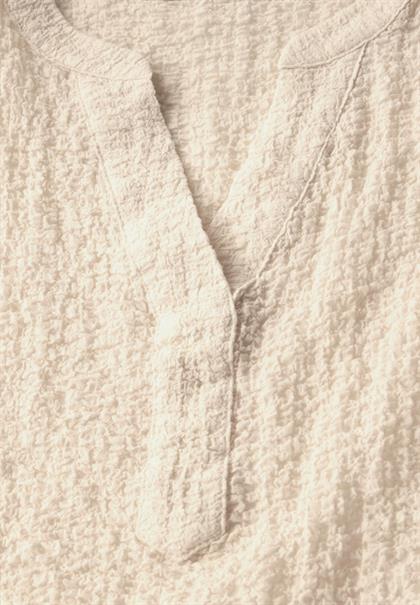 Strukturbluse light beige