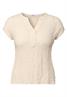 Strukturbluse light beige