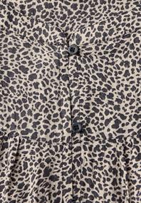 Strukturbluse mit Leo-Muster cotton cream
