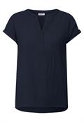 Strukturbluse universal blue