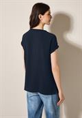 Strukturbluse universal blue