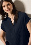 Strukturbluse universal blue