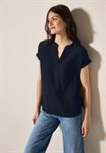 Strukturbluse universal blue