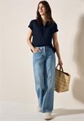 Strukturbluse universal blue