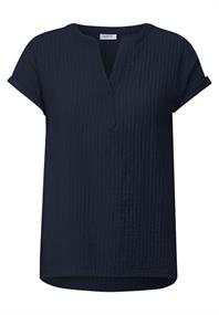 Strukturbluse universal blue