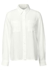 Strukturbluse vanilla white