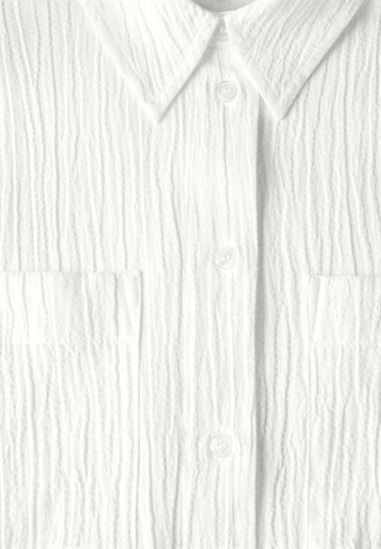 Strukturbluse vanilla white