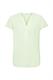 Strukturierte Baumwollbluse citrus green