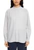 Strukturierte Bluse, Baumwollmix light grey
