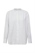 Strukturierte Bluse, Baumwollmix light grey