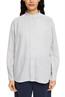 Strukturierte Bluse, Baumwollmix light grey