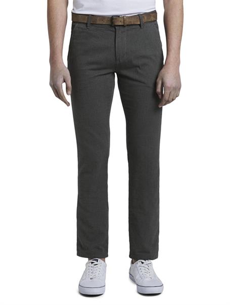 Strukturierte Straight Chino two colored black design