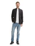 Strukturierte Strickjacke black grey melange
