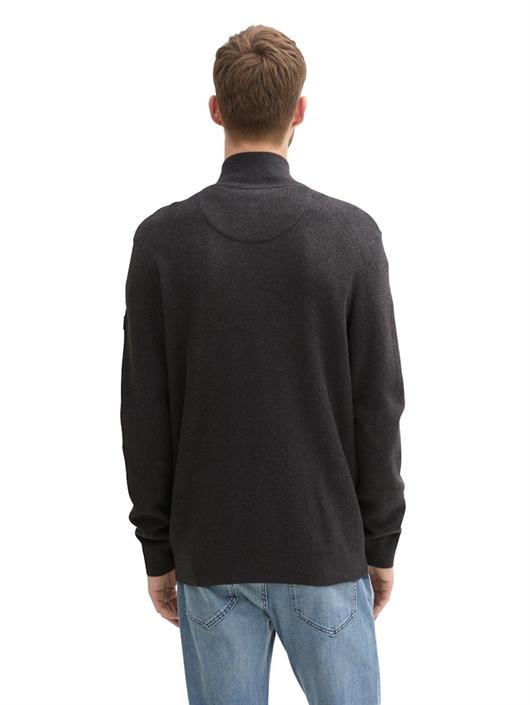 strukturierte-strickjacke-black-grey-melange