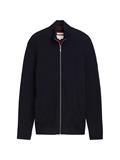 Strukturierte Strickjacke knitted navy melange