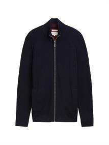 Strukturierte Strickjacke knitted navy melange