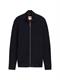 Strukturierte Strickjacke knitted navy melange