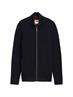 Strukturierte Strickjacke knitted navy melange