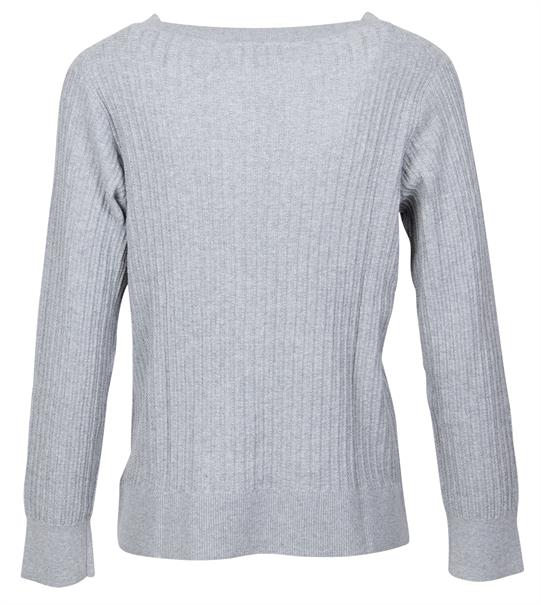 Strukturierter Pullover light grey heather