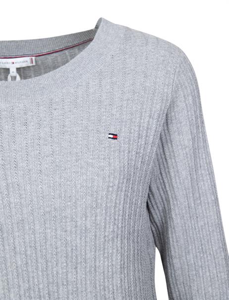 Strukturierter Pullover light grey heather