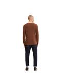 Strukturierter Pullover light wood brown