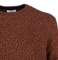 Strukturierter Pullover orange