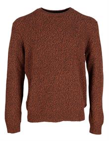 Strukturierter Pullover orange