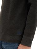 Strukturierter Rundhalspullover black grey melange
