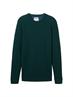 Strukturierter Rundhalspullover dark tree green melange